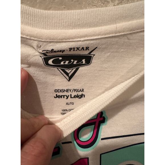 NWOT Disney Pixar Cars Low and Slow Flo’s V-8 Cafe Radiator Springs Tee M XL - Picture 3 of 3